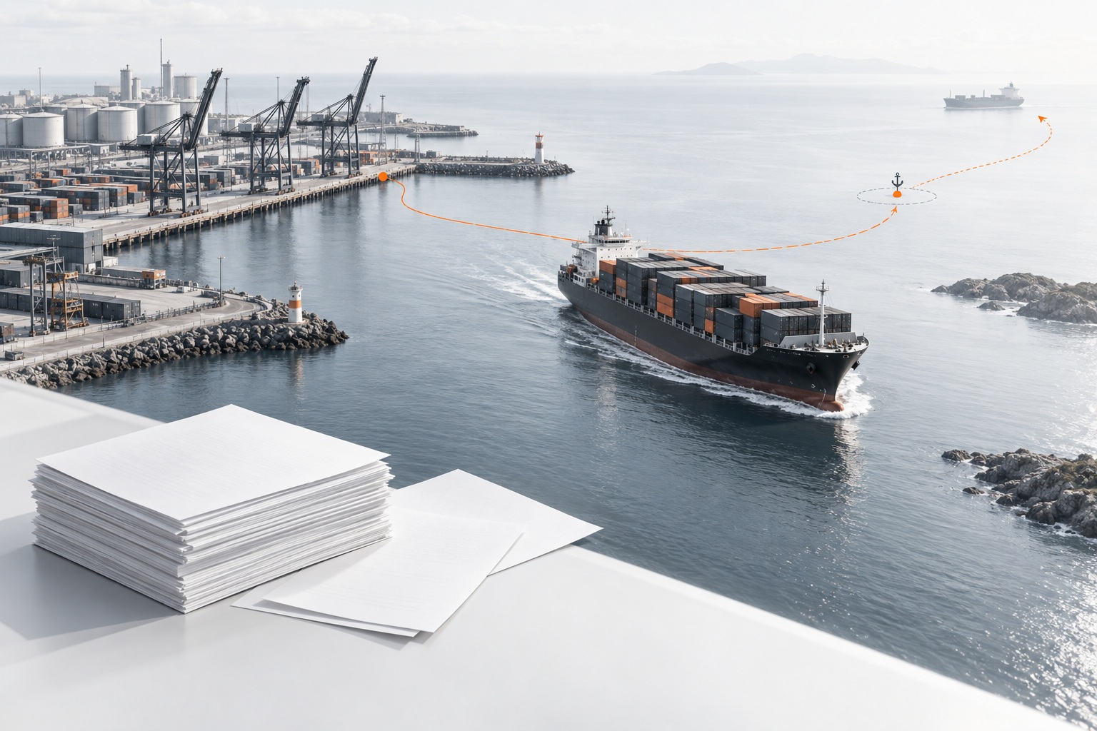 Maritime reports connected to a vessel voyage